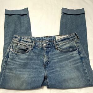 rag & bone Dre Women’s Light Wash Blue Low Rise Slim Boyfriend Cuffed Jeans 27